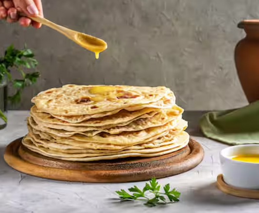 Roti with Desi Ghee - A Nutritional Powerhouse for Every Meal